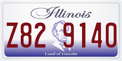 IL license plate Z829140