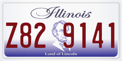 IL license plate Z829141