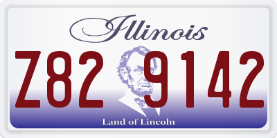 IL license plate Z829142