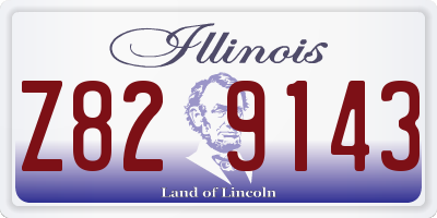 IL license plate Z829143