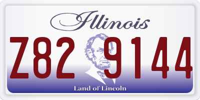IL license plate Z829144
