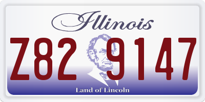 IL license plate Z829147