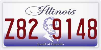 IL license plate Z829148