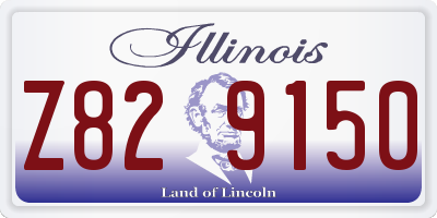 IL license plate Z829150