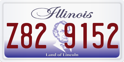 IL license plate Z829152