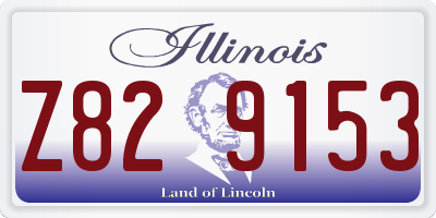 IL license plate Z829153