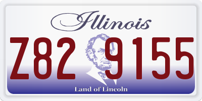 IL license plate Z829155