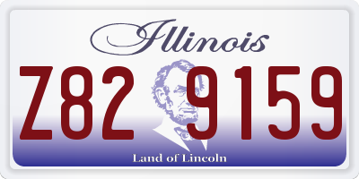 IL license plate Z829159