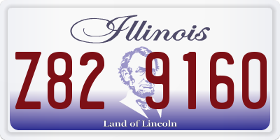 IL license plate Z829160