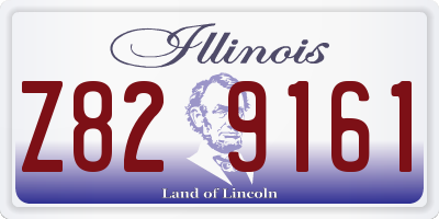 IL license plate Z829161