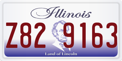 IL license plate Z829163