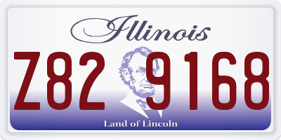 IL license plate Z829168