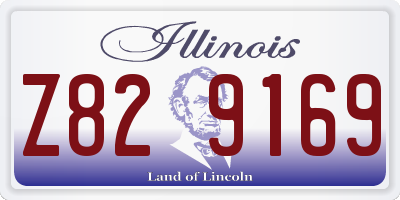 IL license plate Z829169