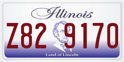 IL license plate Z829170
