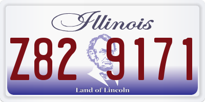 IL license plate Z829171