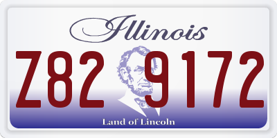 IL license plate Z829172
