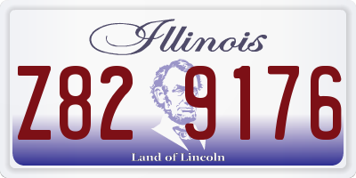IL license plate Z829176