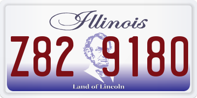 IL license plate Z829180