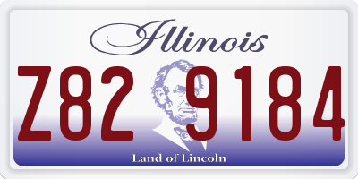 IL license plate Z829184