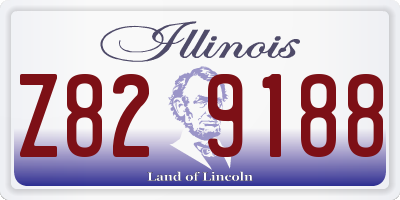 IL license plate Z829188