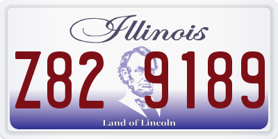 IL license plate Z829189