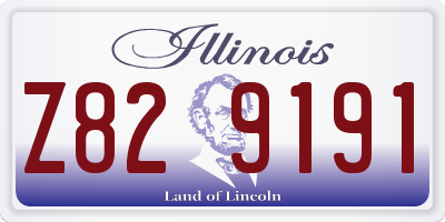 IL license plate Z829191