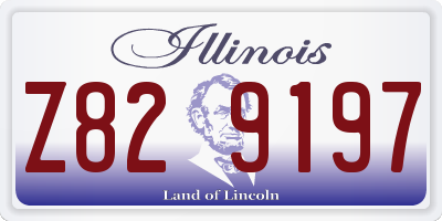 IL license plate Z829197