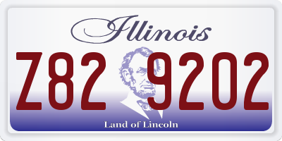 IL license plate Z829202