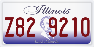 IL license plate Z829210