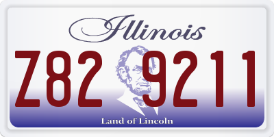 IL license plate Z829211