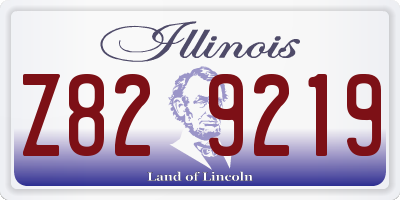 IL license plate Z829219