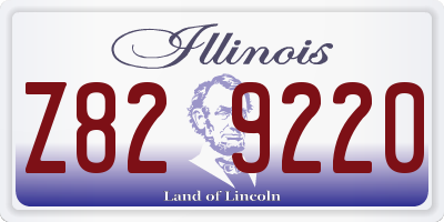 IL license plate Z829220