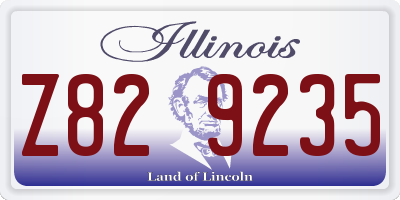 IL license plate Z829235