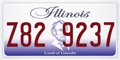 IL license plate Z829237