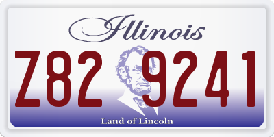 IL license plate Z829241