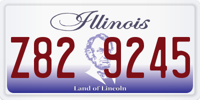 IL license plate Z829245