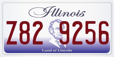 IL license plate Z829256