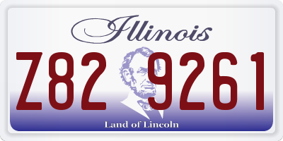 IL license plate Z829261