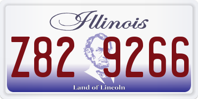 IL license plate Z829266