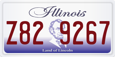 IL license plate Z829267