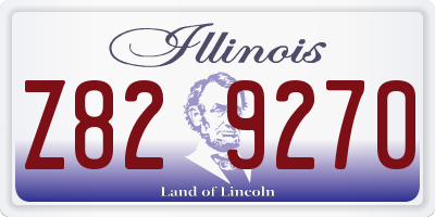 IL license plate Z829270