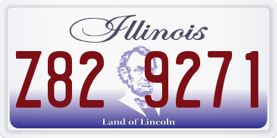 IL license plate Z829271
