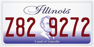 IL license plate Z829272