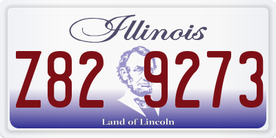 IL license plate Z829273