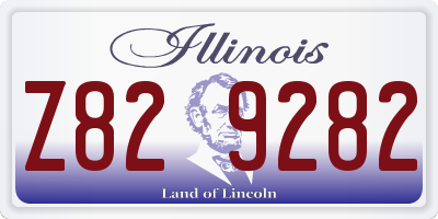 IL license plate Z829282