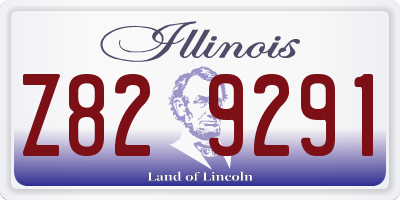 IL license plate Z829291