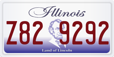 IL license plate Z829292