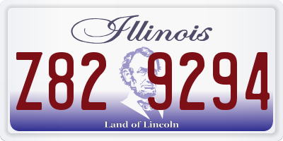 IL license plate Z829294