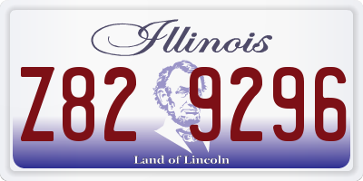 IL license plate Z829296