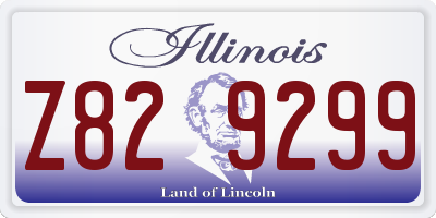 IL license plate Z829299